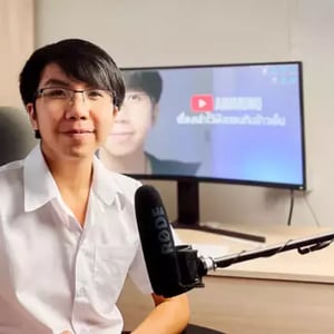 This is the Avatar Image for the Aimmuno (Thai Medical Student Youtuber & 9arm younger brother) AI Voice and Text to Speech Generator